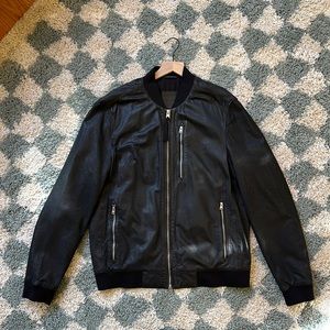 All Saints Leather Bomber